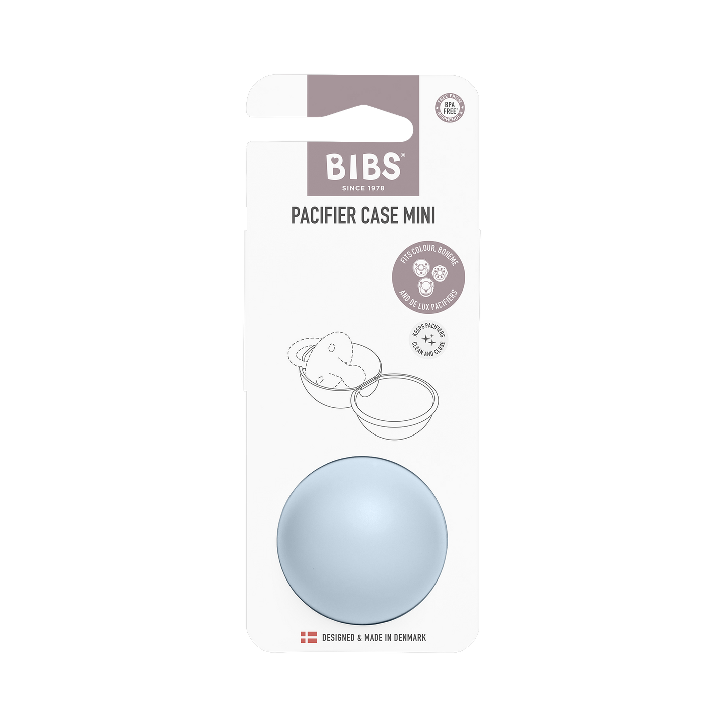 Schnullerbox Mini – Baby Blue