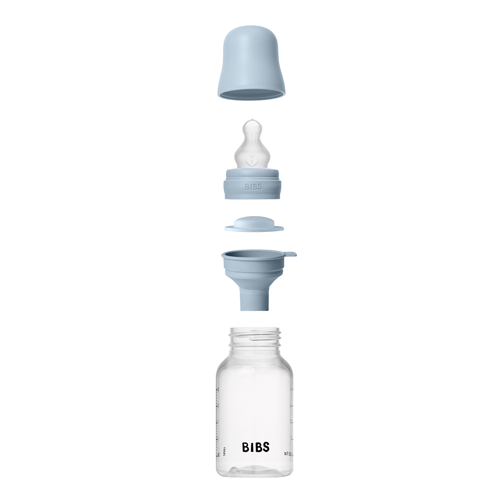 Lot de Biberons en PP sans BPA 150ml Silicone - Bleu Bébé