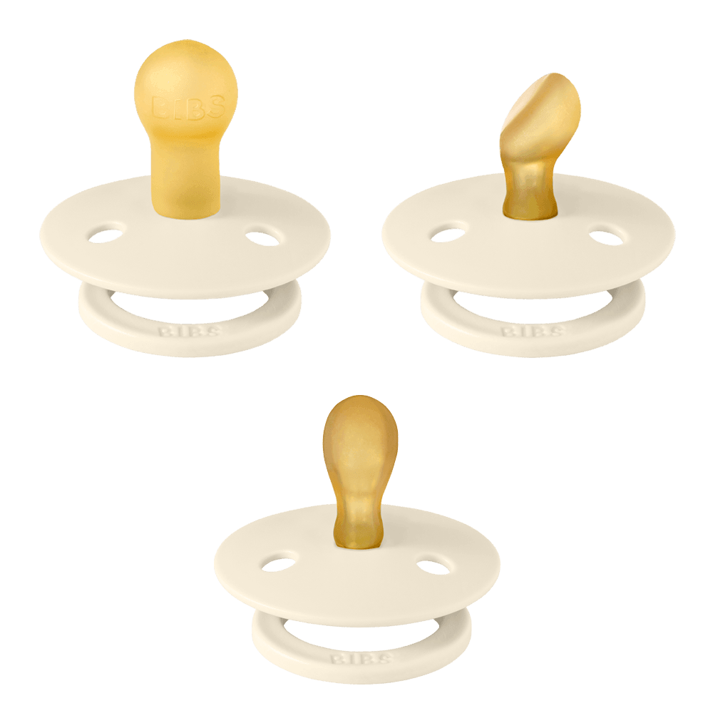 BIBS x LIBERTY New Baby Try-It Collection 3 Pack Eloise - Ivory - BIBS