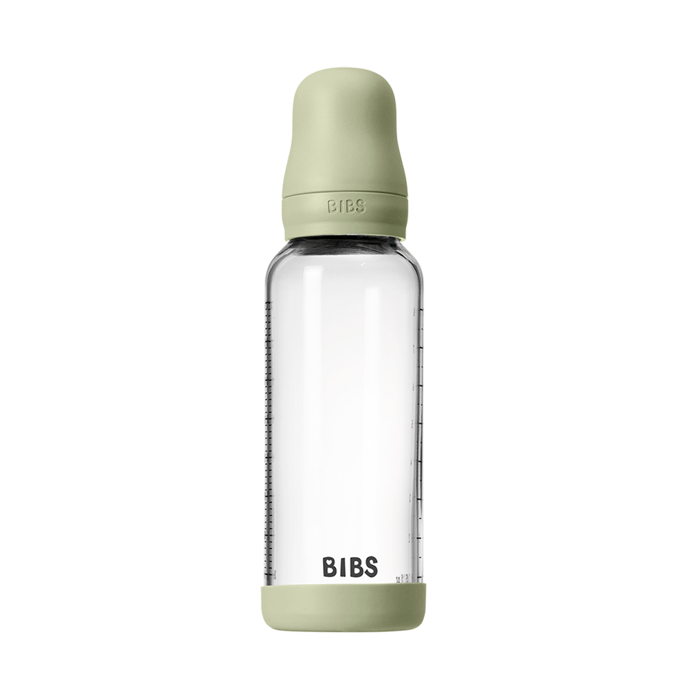 Baby Glass Bottle Set 240ml Latex - Sage