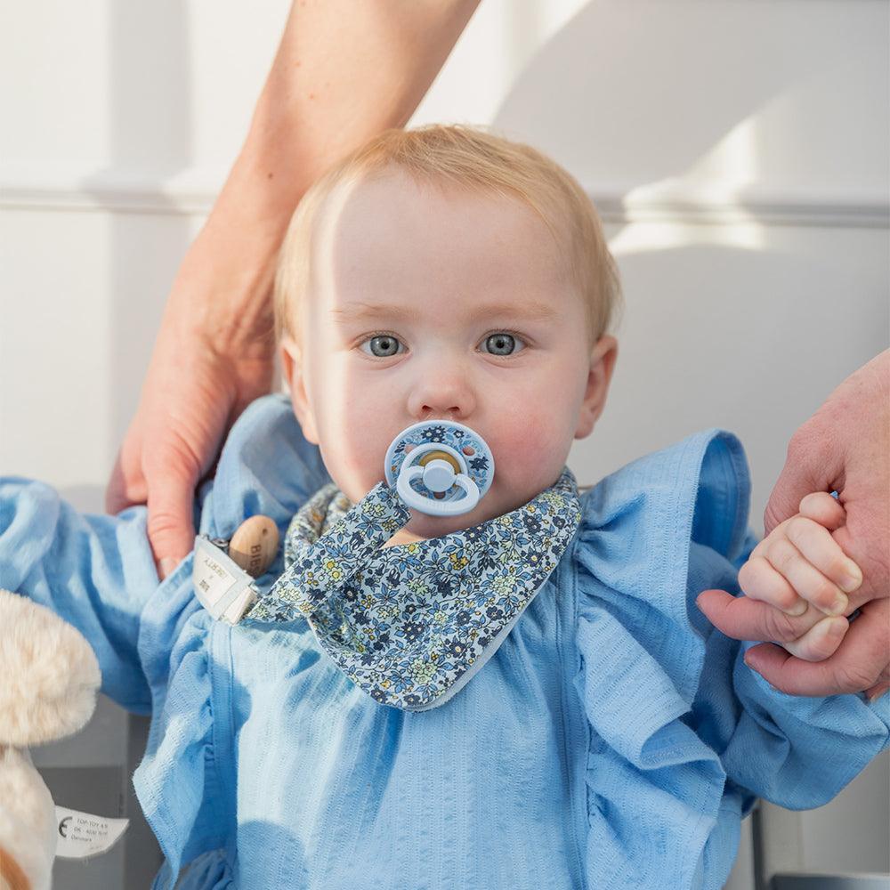 BIBS x LIBERTY Bib & Clip Set Capel - Sage - BIBS