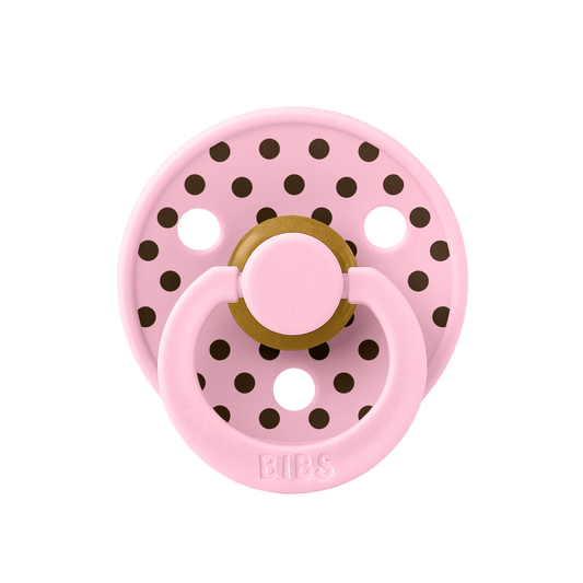 STUDIO Colour Smoczek Polka - Baby Pink/Mocha - Hurtowo