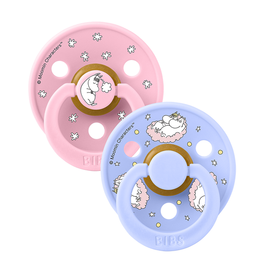 BIBS x Moomin Colour 2 pack Dreaming - Baby Pink mix