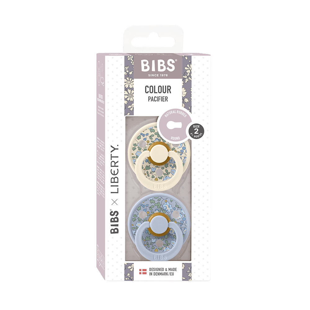 BIBS x LIBERTY Colour 2 Pack Eloise - Dusty Blue Mix - BIBS