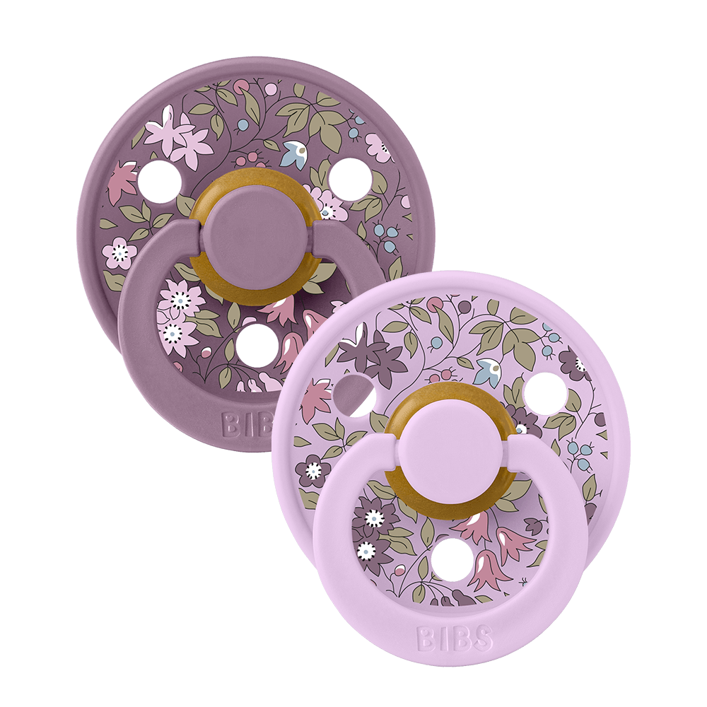 BIBS x LIBERTY Colour 2 Pack Chamomile Lawn - Violet Sky Mix - BIBS