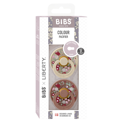 BIBS x LIBERTY Colour 2-pak Chamomile Lawn - Woodchuck Mix
