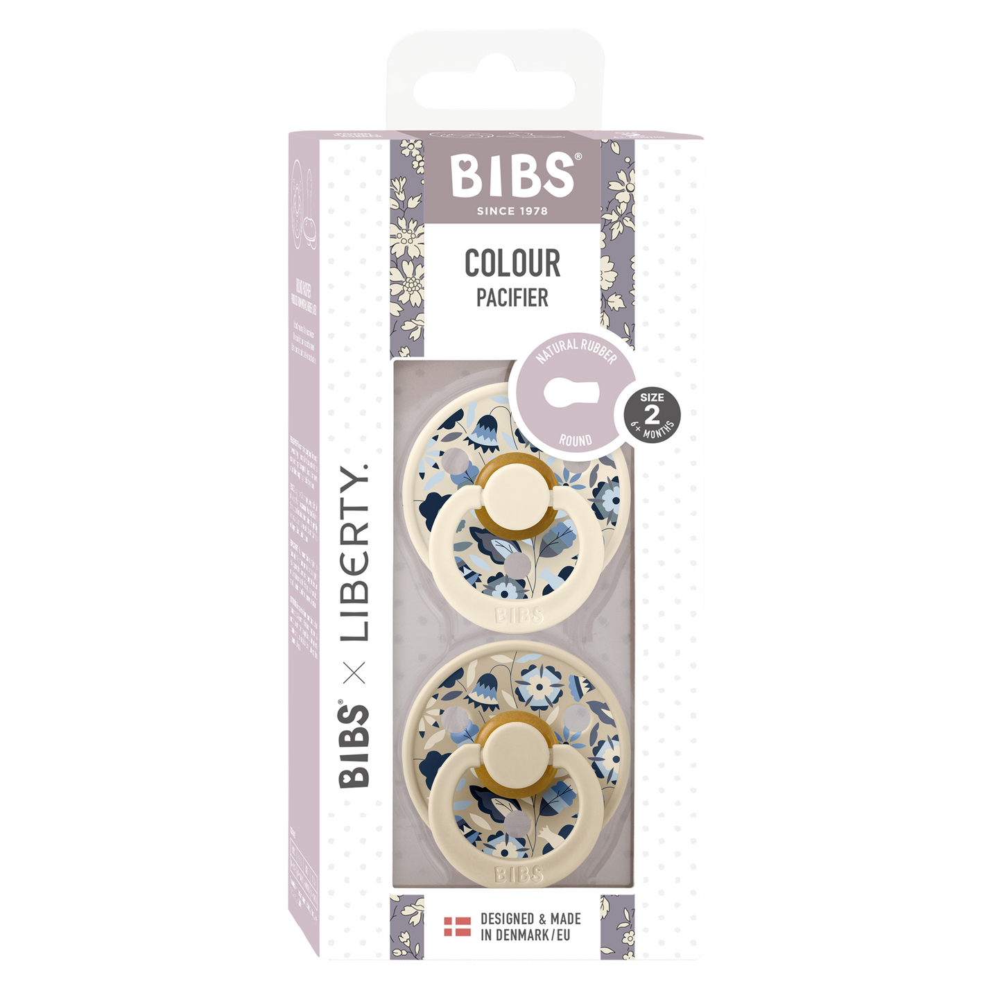 BIBS x LIBERTY Colour 2 pack Bobo - Ivory-mix