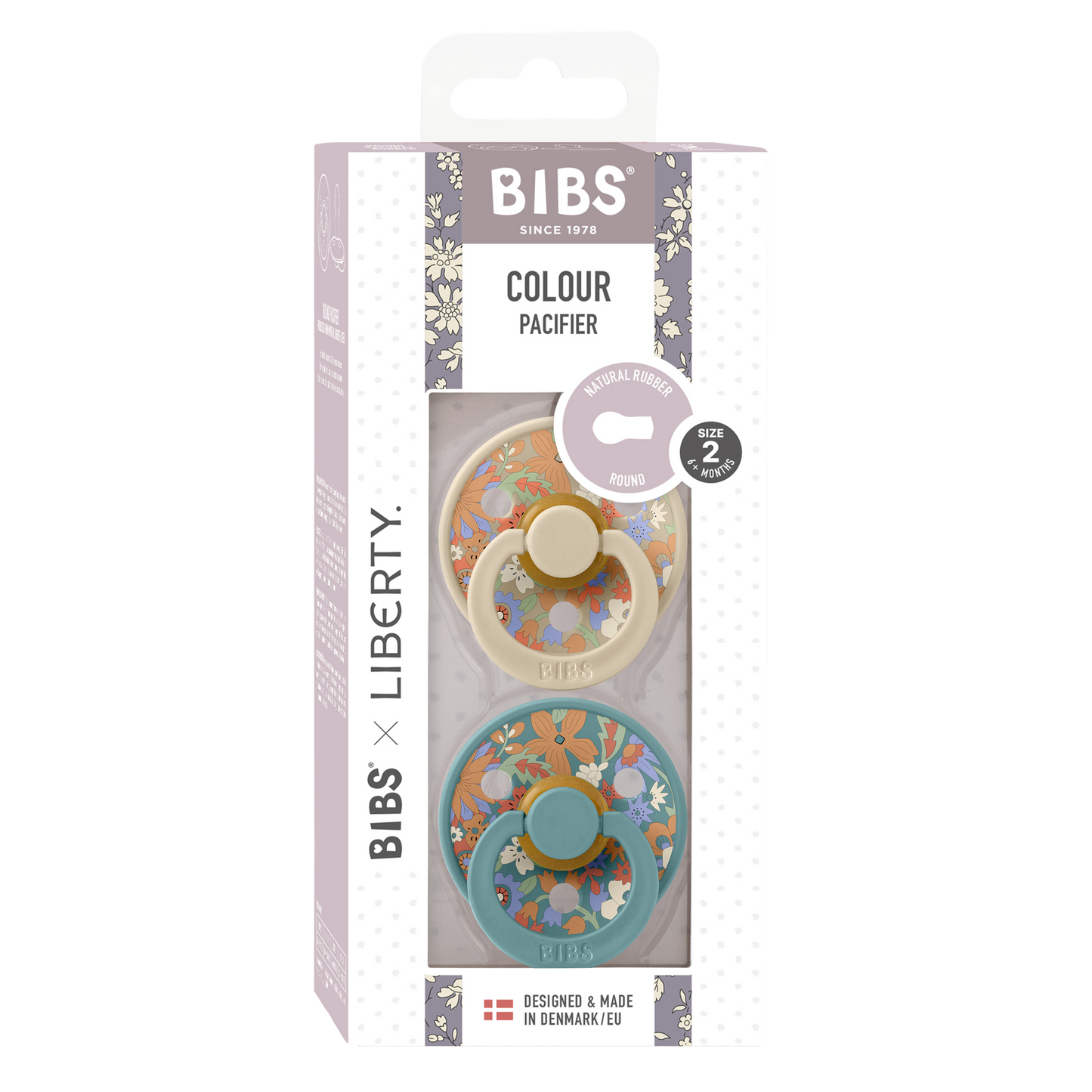 BIBS x LIBERTY Colour 2 pack June Blossom - Vanilla Hush-mix