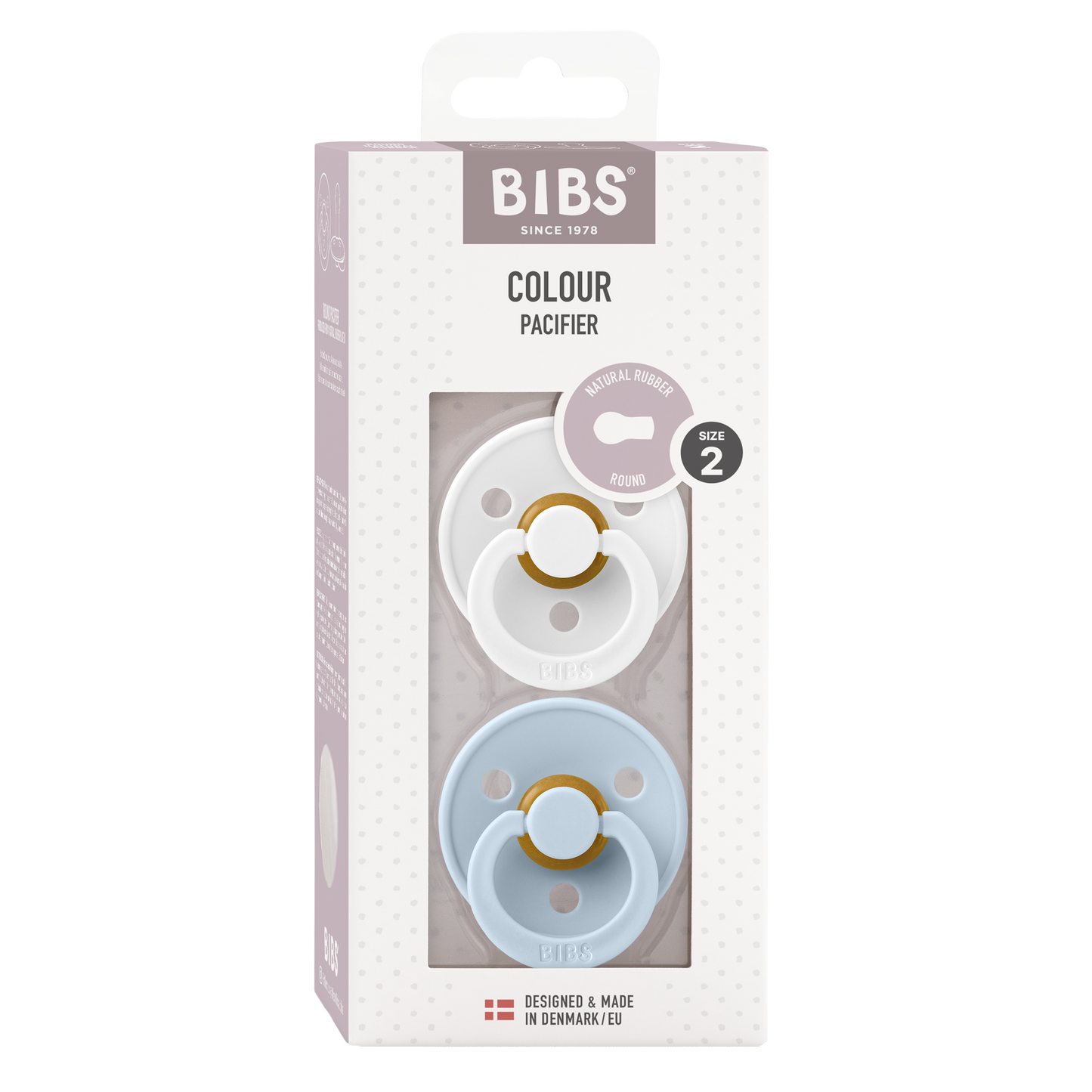 Colour 2 Pack White/Baby Blue