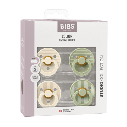 bibs studio 4 pack pacifiers size 2