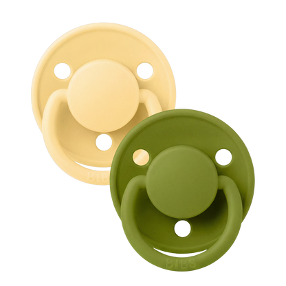 De Lux-sutter 2-pak - Pale Butter/Wasabi