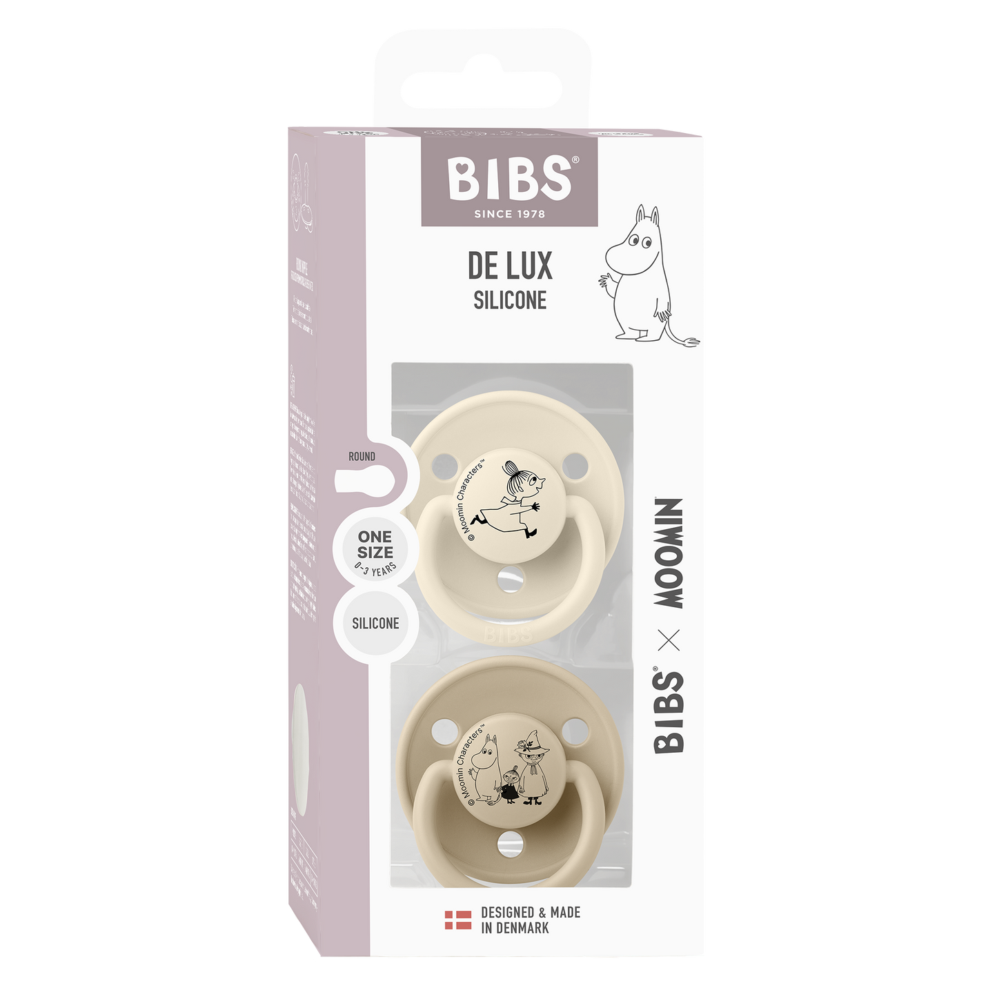 BIBS x Moomin De Lux 2 Pack Little My - Ivory/Vanilla