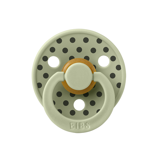 STUDIO Colour Small Polka Pacifier - Sage/Iron
