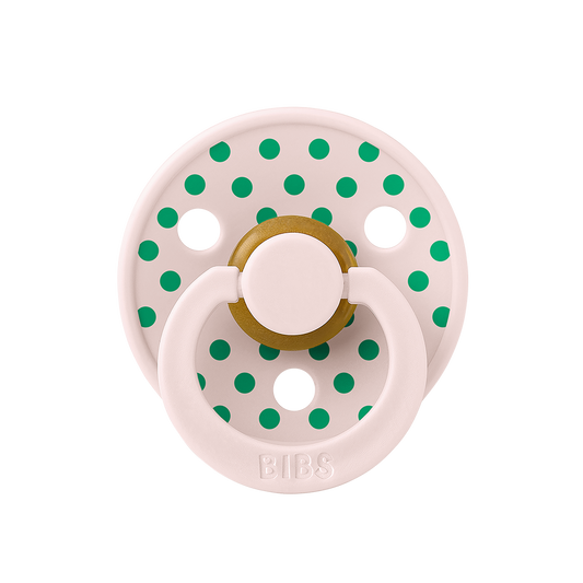STUDIO Colour Small Polka Pacifier - Petal/Cactus
