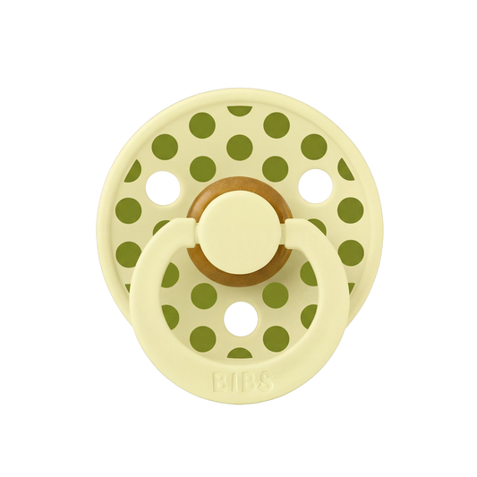 STUDIO Colour Pacifier Polka - Luna/Wasabi