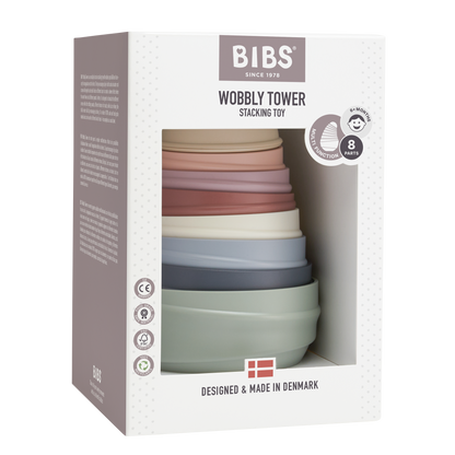 Wobbly Tower Pastel Rainbow