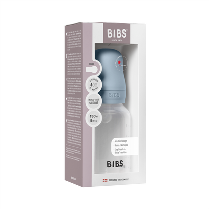 BPA-freies PP-Babyflaschenset 150 ml, Silikon – Baby Blue