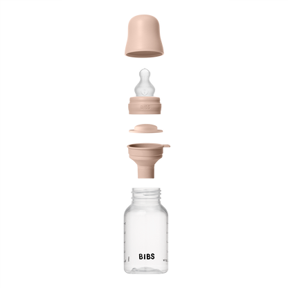 Baby Bottle Complete Set 150ml Silicone - Blush