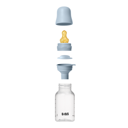 Baby Bottle Complete Set 150ml Latex - Baby Blue