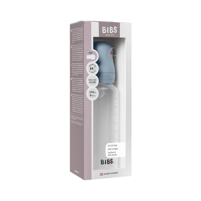 Zestaw butelek dla niemowląt z bezpiecznego dla BPA polipropylenu PP, 270 ml, silikon - Baby Blue
