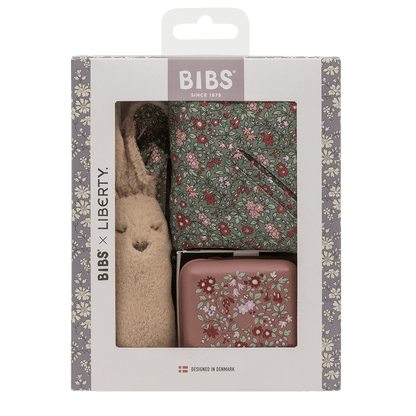 BIBS X LIBERTY Xmas Baby Bundle Chamomile Lawn - Woodchuck - BIBS