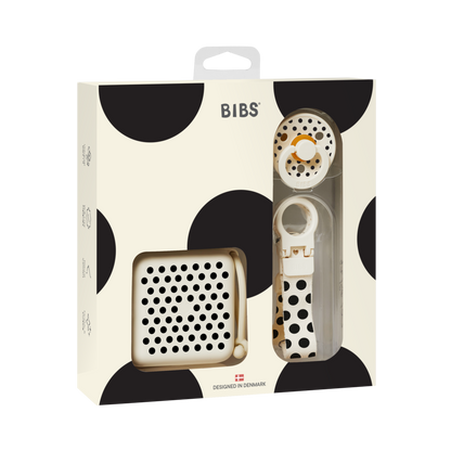 Soothe & Go Polka Gift Set - Ivory/Black