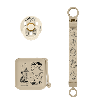 BIBS x Moomin Zestaw prezentowy Soothe & Go - Vanilla