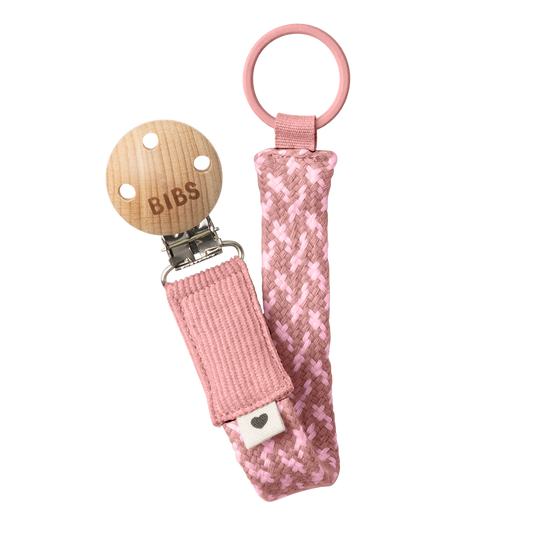 Pacifier Clip - Dusty Pink/Baby Pink