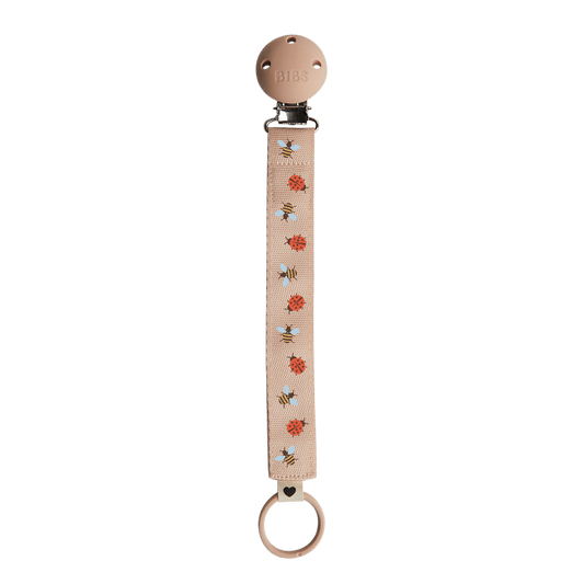 STUDIO Zawieszka do smoczka Ribbon - Ladybug Bumblebee Caterpillar Mix - Blush