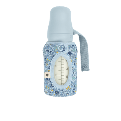 BIBS x LIBERTY Baby Bottle Sleeve Small - Chamomile Lawn Baby Blue - BIBS