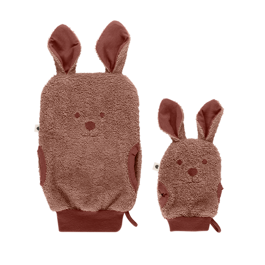 Gants de bain kangourou Woodchuck