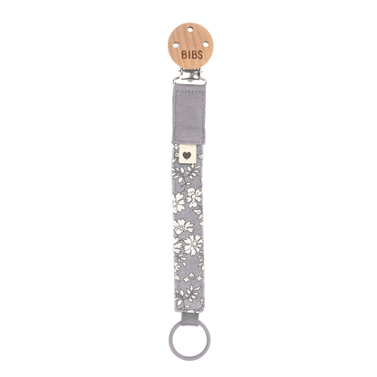 BIBS x LIBERTY Pacifier Clip - Capel Fossil Grey - BIBS