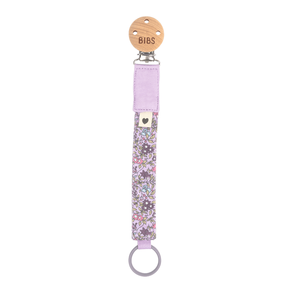 BIBS x LIBERTY Bib & Clip Set Chamomile Lawn - Violet Sky - BIBS