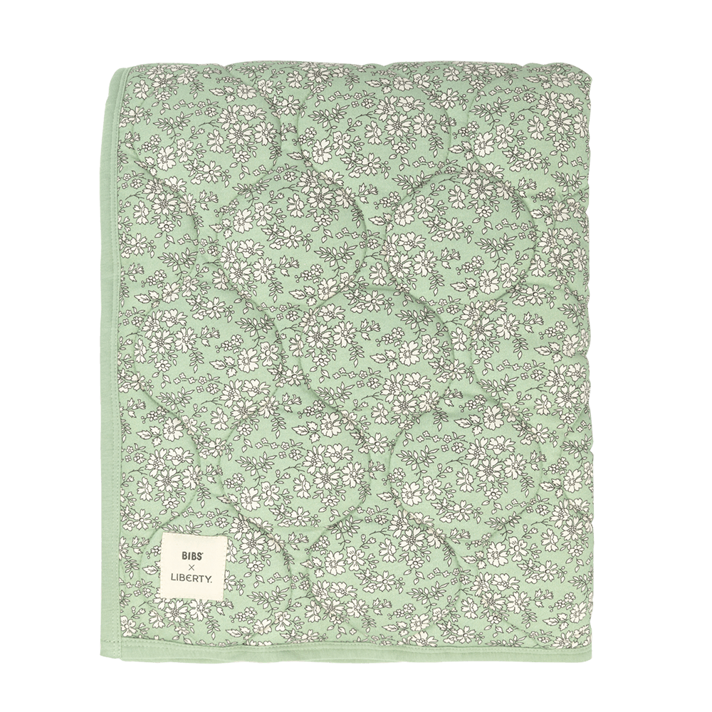 BIBS x LIBERTY Quilted Blanket Capel - Sage - BIBS