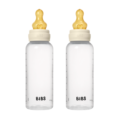 Lot de 2 biberons en PP sans BPA 270 ml en latex - Ivoire