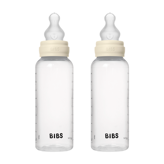 Baby Bottle Complete Set 270ml 2 Pack Silicone - Ivory