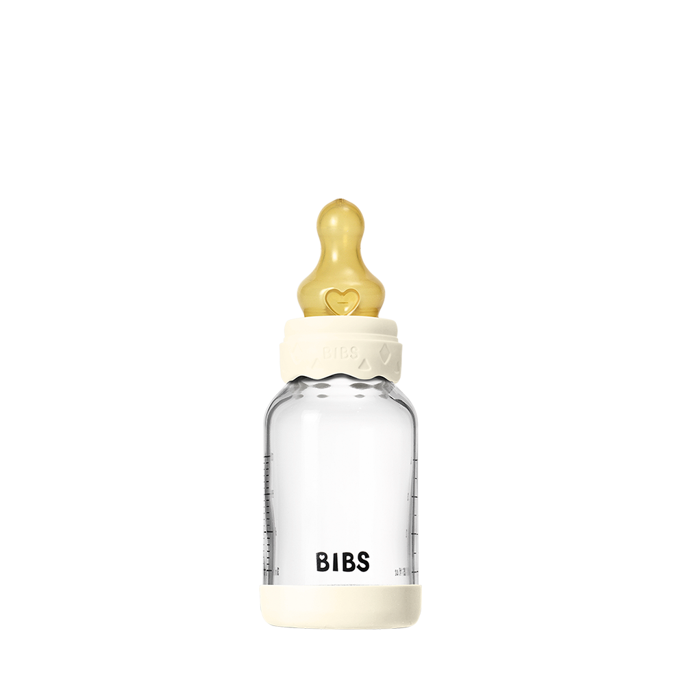 Baby Glass Bottle Boheme Set 120ml Latex - Ivory