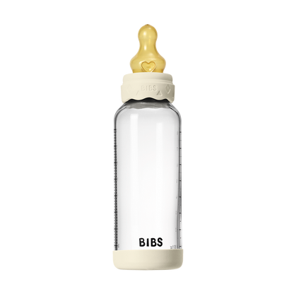 Baby Glass Bottle Boheme Set 240ml Latex - Ivory