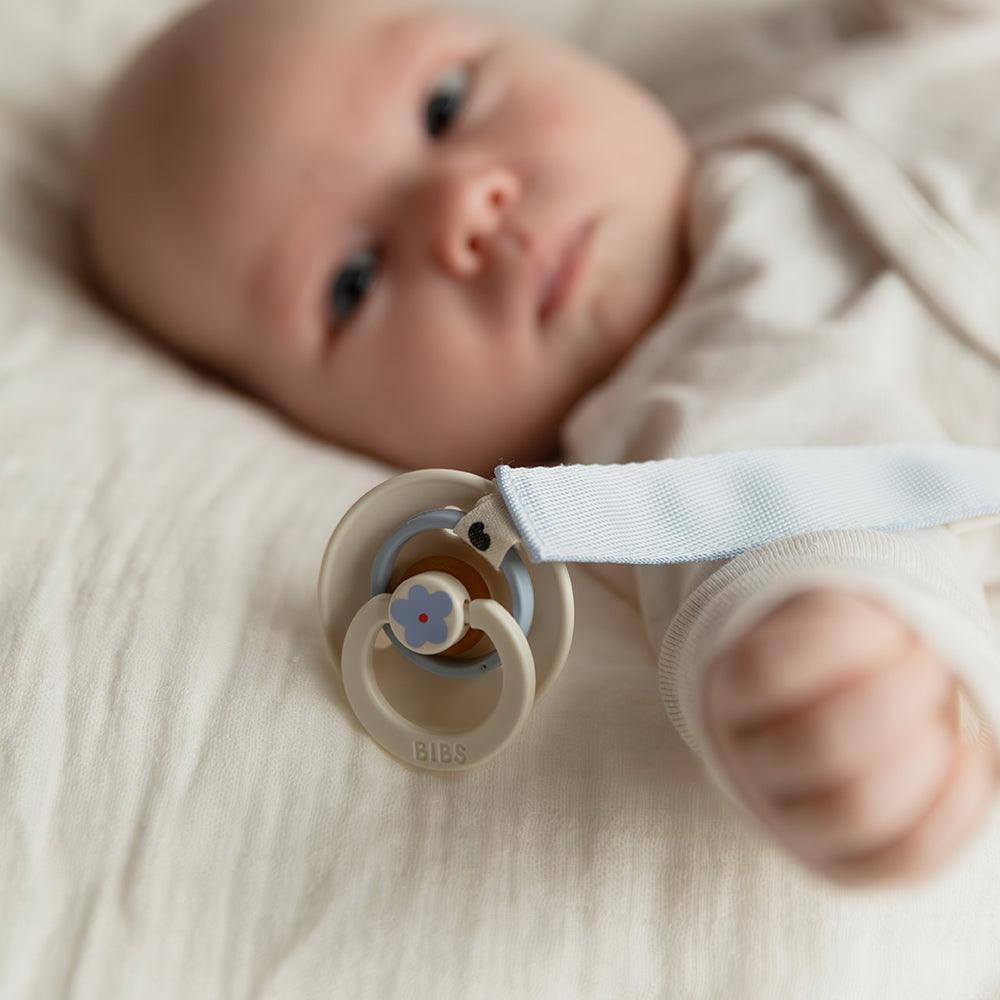 Pacifier Clip Ribbon - Blush - BIBS