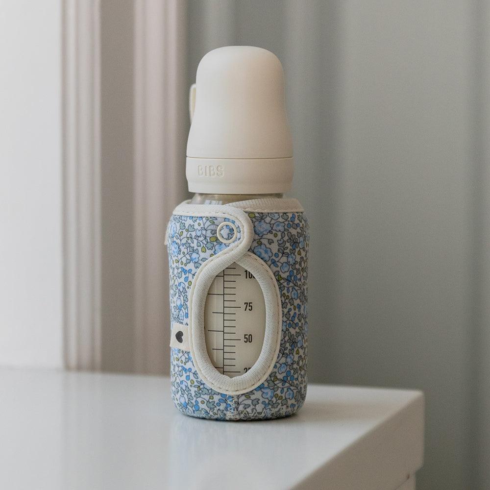 BIBS x LIBERTY Baby Bottle Sleeve Large - Chamomile Lawn Baby Blue - BIBS