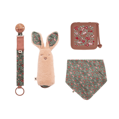 BIBS X LIBERTY Xmas Baby Bundle Chamomile Lawn - Woodchuck - BIBS
