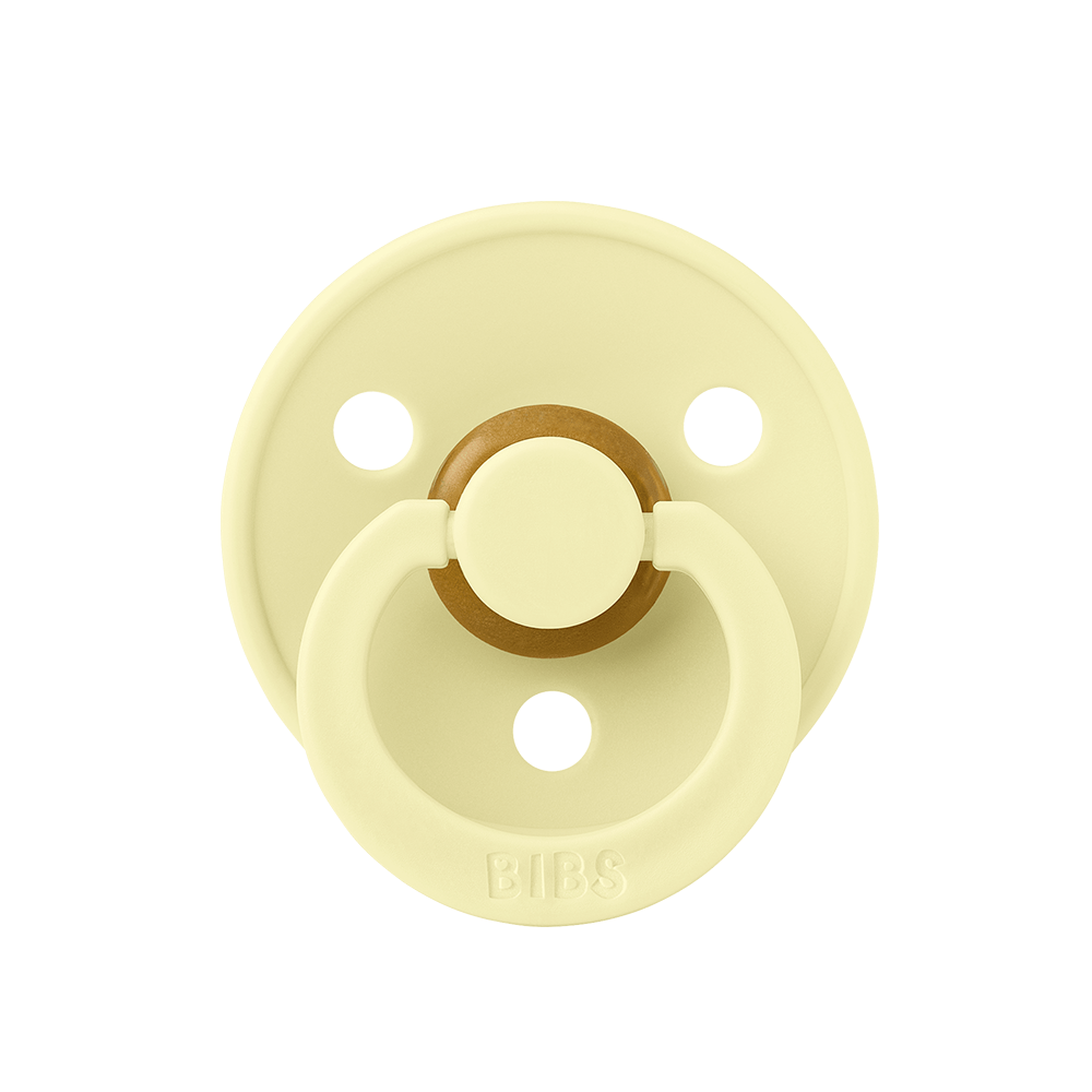 Light yellow round pacifier
