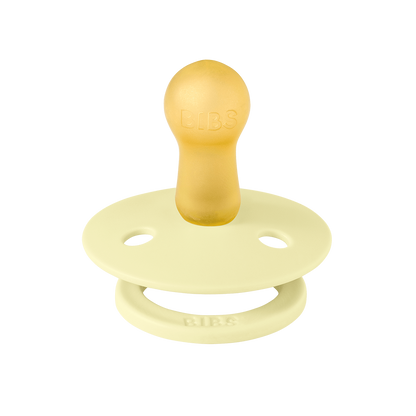 light yellow latex round pacifier