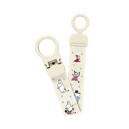 one hand moomin pacifier clip