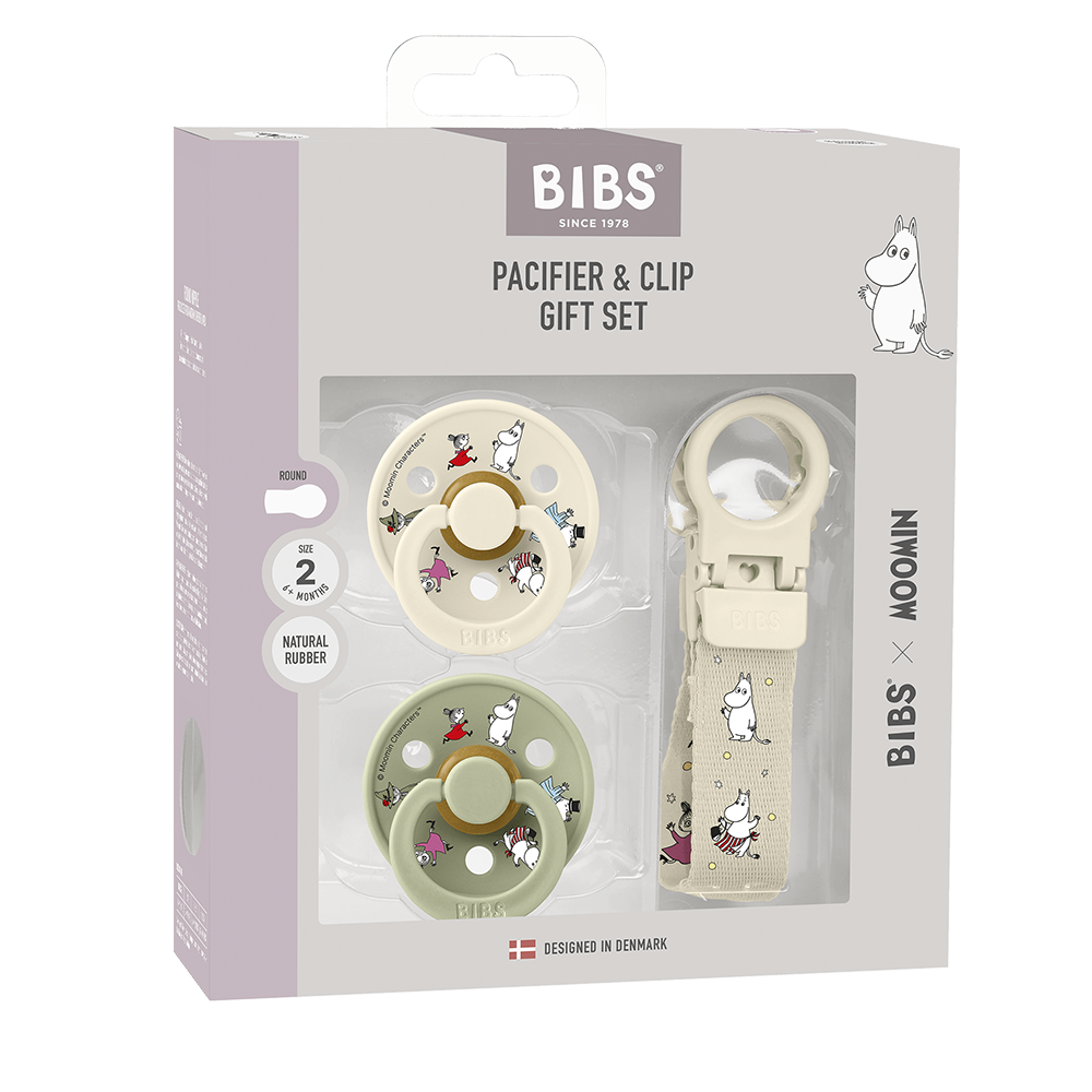 bibs x moomin pacifier giftset