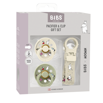 bibs x moomin pacifier giftset