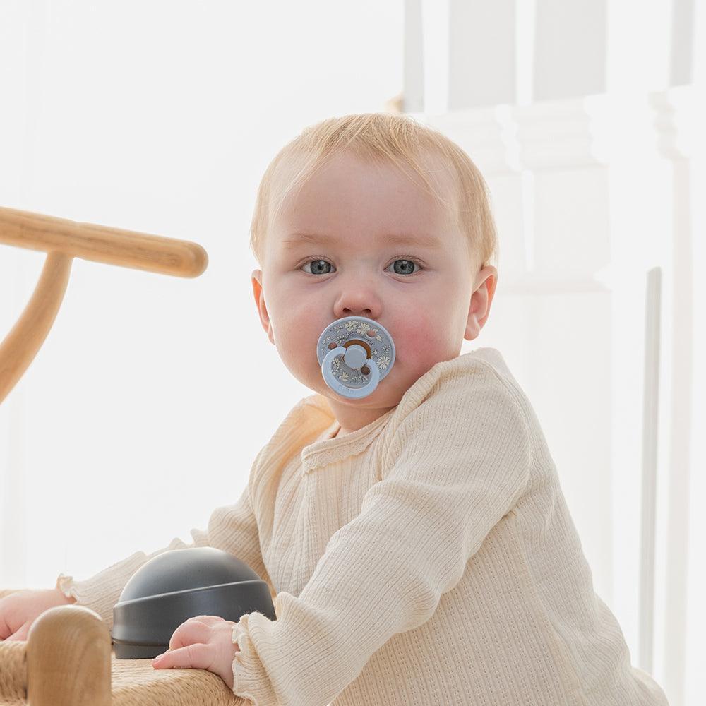 BIBS x LIBERTY Colour 2 Pack Chamomile Lawn - Baby Blue Mix - BIBS