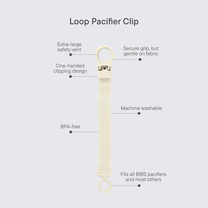 BIBS x Moomins Pacifier Clip Loop - Ivory