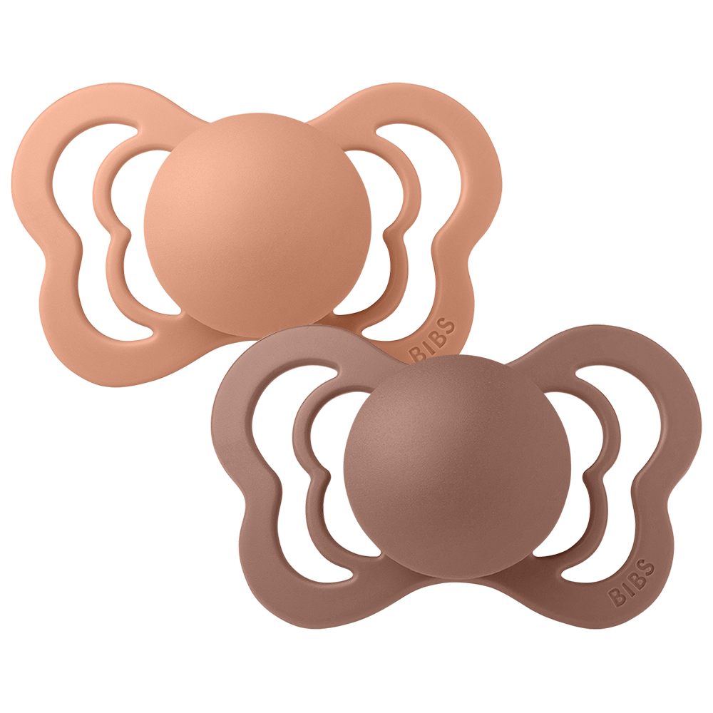 BIBS Couture 2 PACK Peach/Woodchuck [product_typ] - BIBS EU