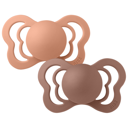 BIBS Couture 2 PACK Peach/Woodchuck [product_typ] - BIBS EU